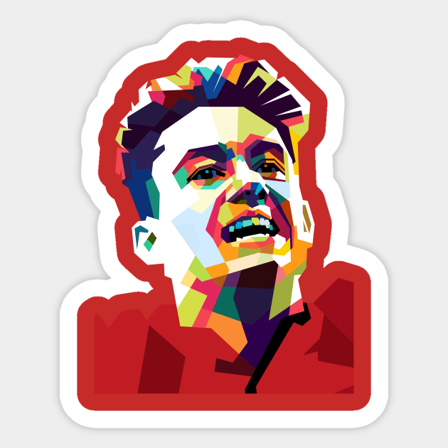 Daniel James WPAP Sticker by awangwidyatama